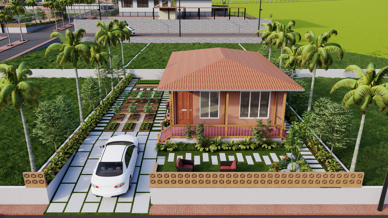 Future-home architectural project concept associated with a 7.5-cent plot